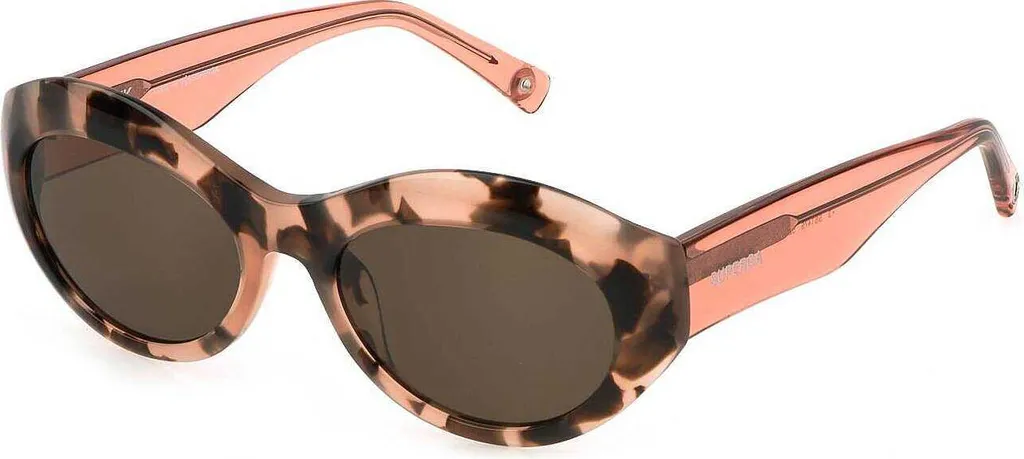 Lunettes de soleil pour femme Sting SST479 monture havane et rose 52