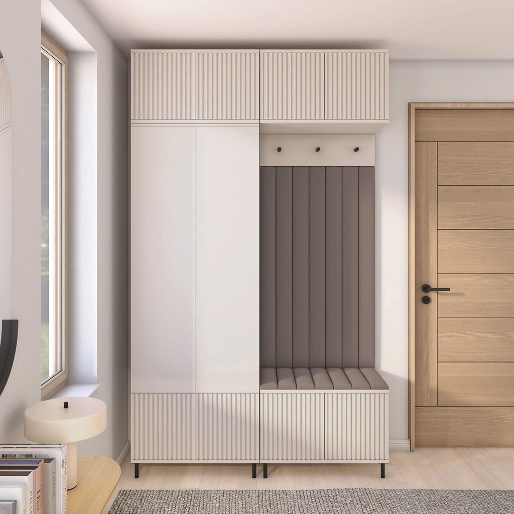 Garderoben-Set Ritmo Version 2 – gefräster Kleiderschrank Produktbild 