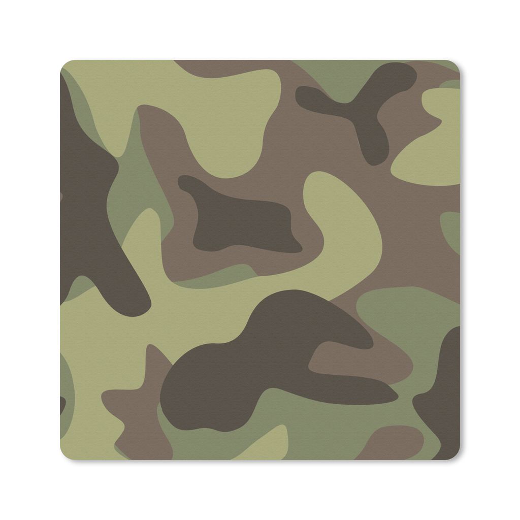 MuchoWow Mauspad Mousepad Illustration eines Tarnmusters 30x30 cm - Mousepads - Maus Mat - Pad - Mausunterlage - Gaming