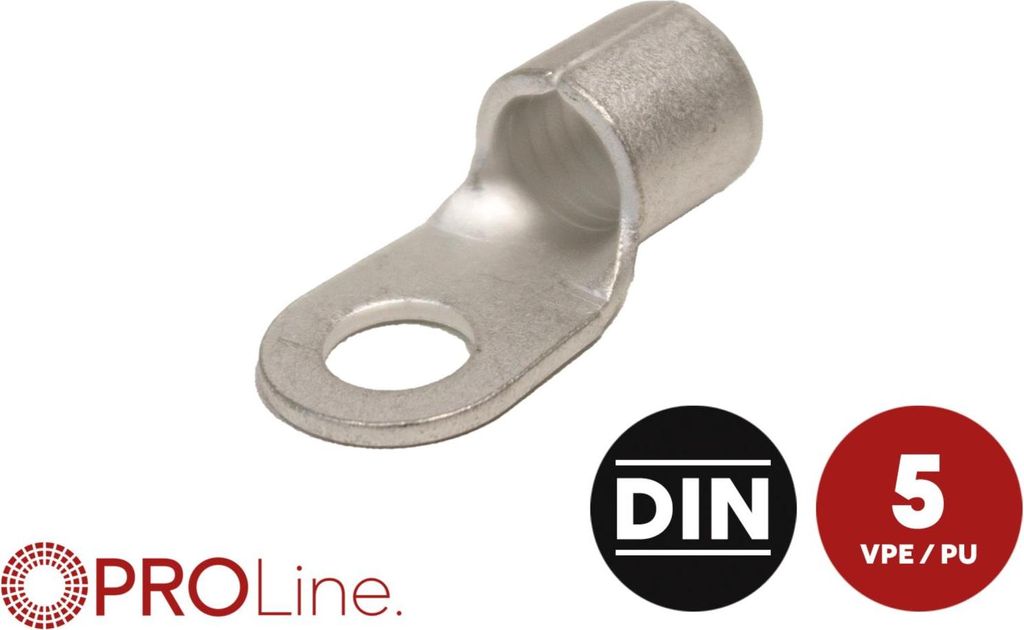 Ringkabelschuh 35mm²/8,4mm unisoliert 5 Stück