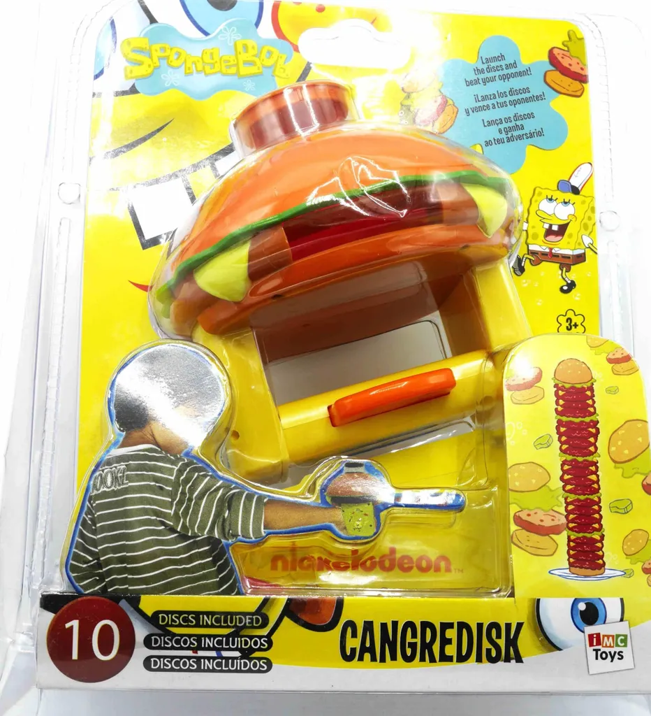 Bob l'éponge hamburger-disc-shooter : lanceur de disques Nickelodeon
