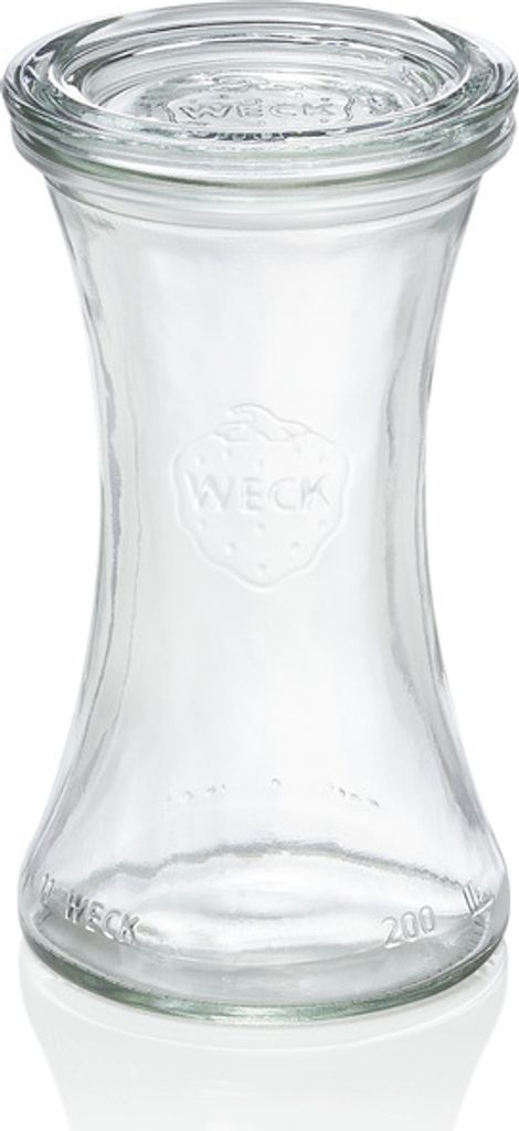 54x Weck Glas Delikatessenglas mit Deckel Delicacy 200 ml