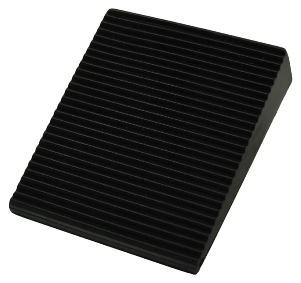 Cale-porte antidérapant en caoutchouc noir – Lot de butées robustes 16mm