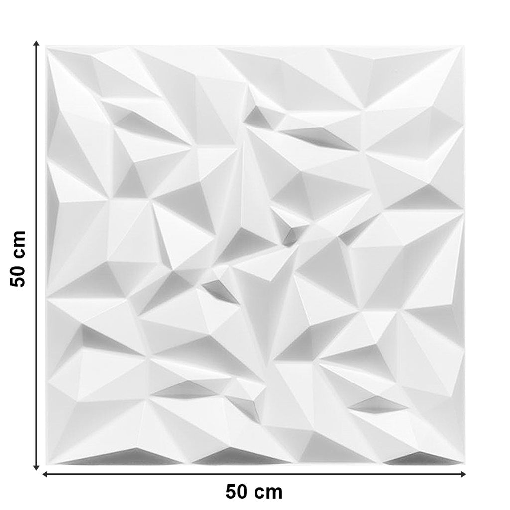 25qm/100Stück Wandpaneele Polystyrol Deckenpaneele Platten Paneele 50x50cm
