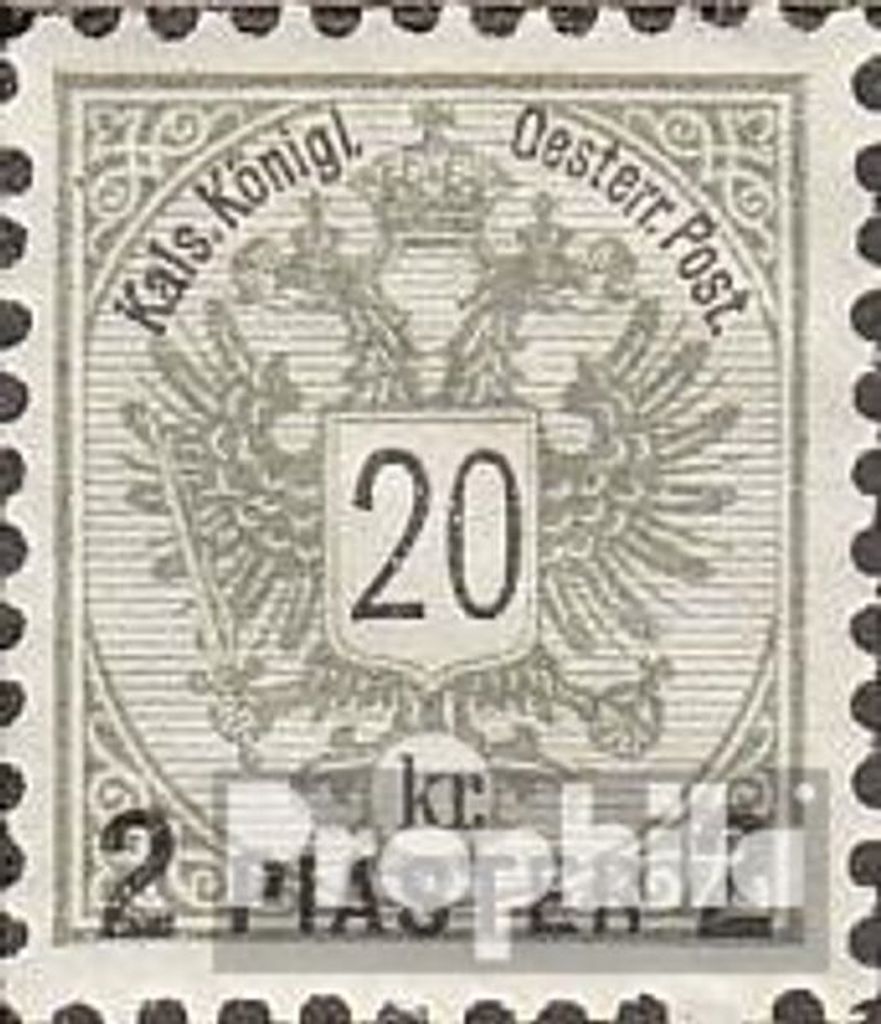 Briefmarken Österr.-Post Levante 1888 Mi 18 gestempelt Doppeladler
