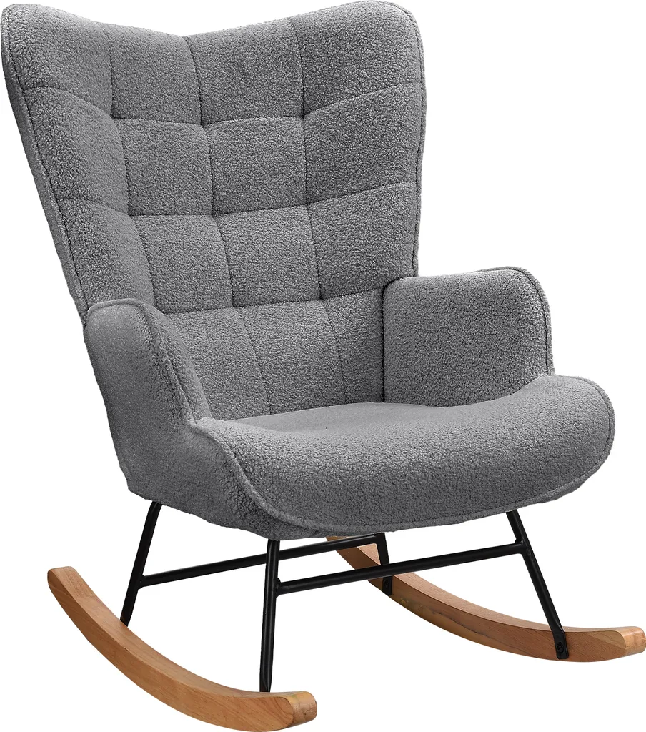 Sedia a Dondolo Vintage per Neonati e Nonni | Poltrona Relax Legno