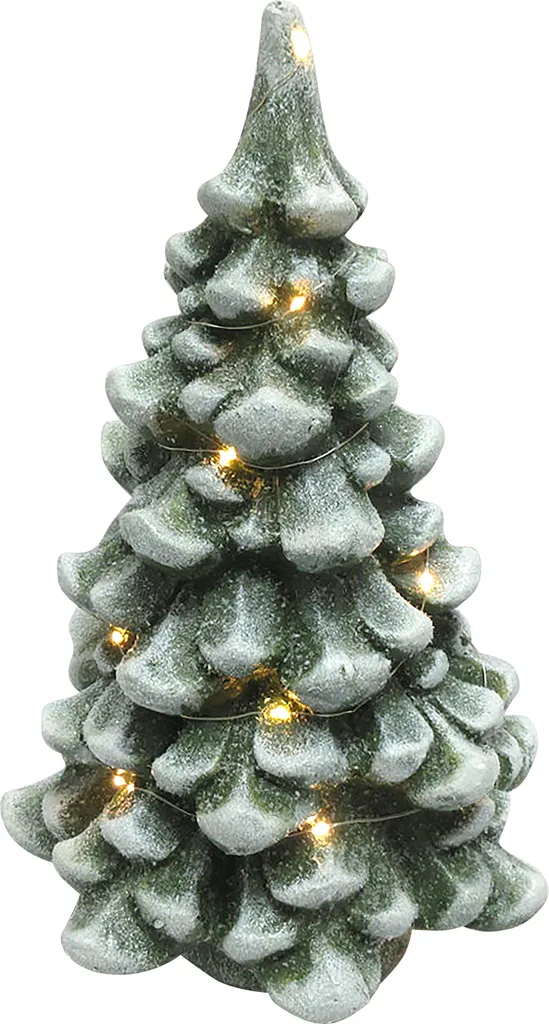 Père Noël violet 43 cm avec éclairage LED - Figurine festive blanc et vert