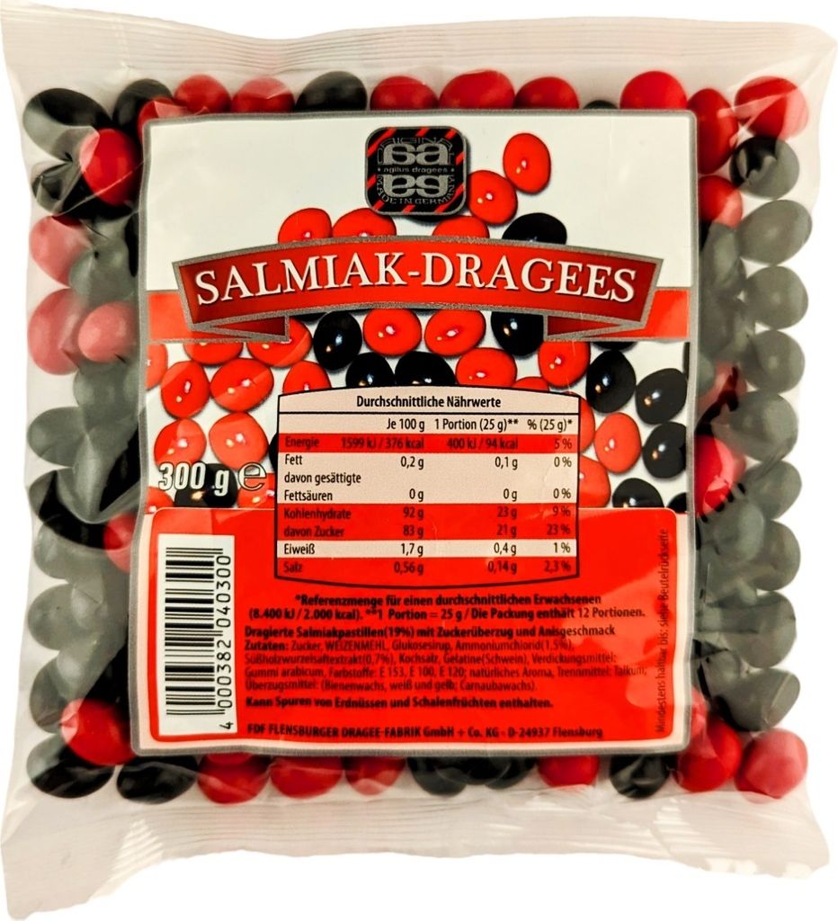 agilus dragees Salmiak-Dragees 300g Produktbild 