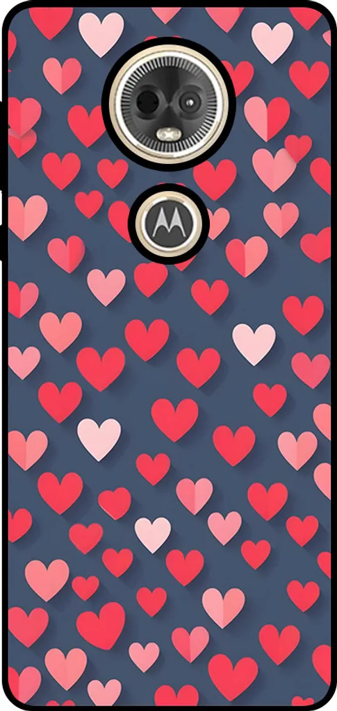 Custodia Antiurto Moto E5 Play Smartphonica - TPU Cuori Rosa