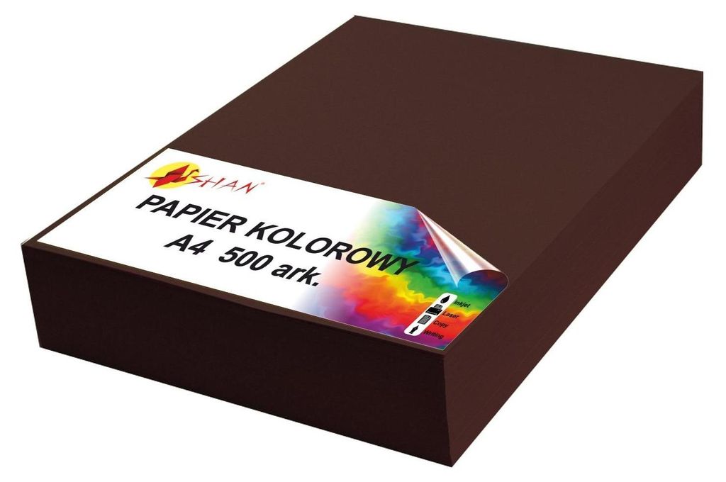 Papier couleur A4 90g brun foncé v2 500 feuilles Image du produit 