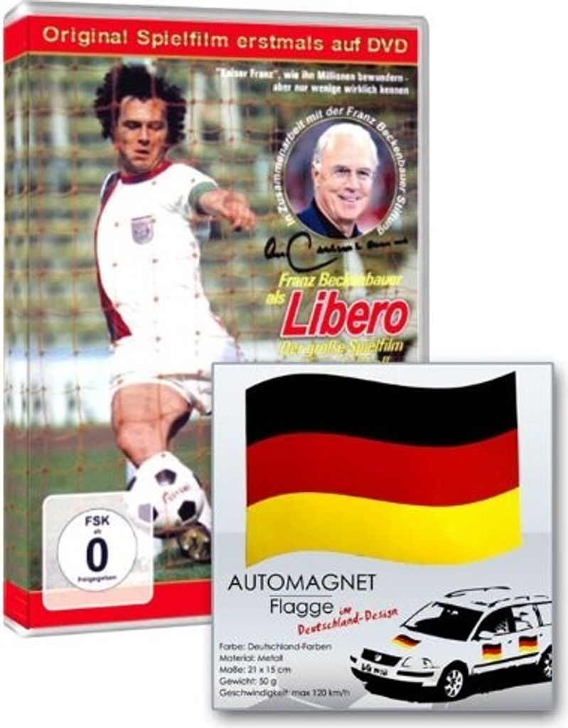 Libero - Der Spielfilm über Franz Beckenbauer (+ 1 Automagnetflagge)