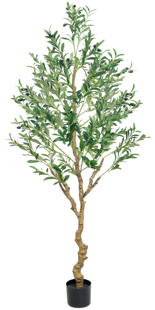 Olivier artificiel 180 cm réaliste - Arbre déco intérieur haut de gamme