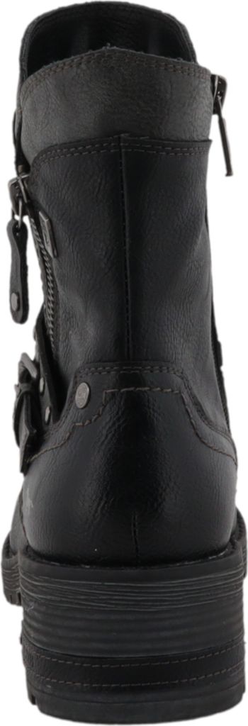 Mustang Damen Stiefelette mit Zierschnallen und Nieten, Größe:39 EU, Farbe:Schwarz