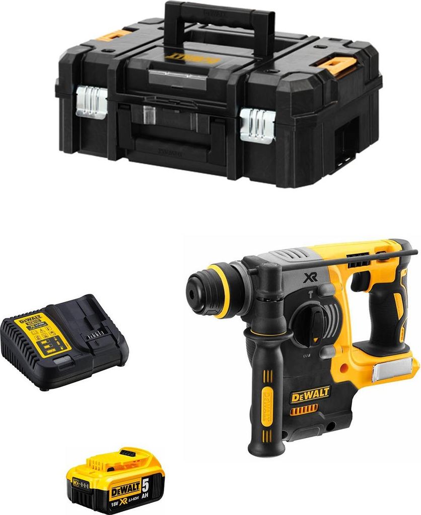 Kombihammer DEWALT DCH273P1T (1 x 5,0 Ah + DCB115 + TSTAK II)