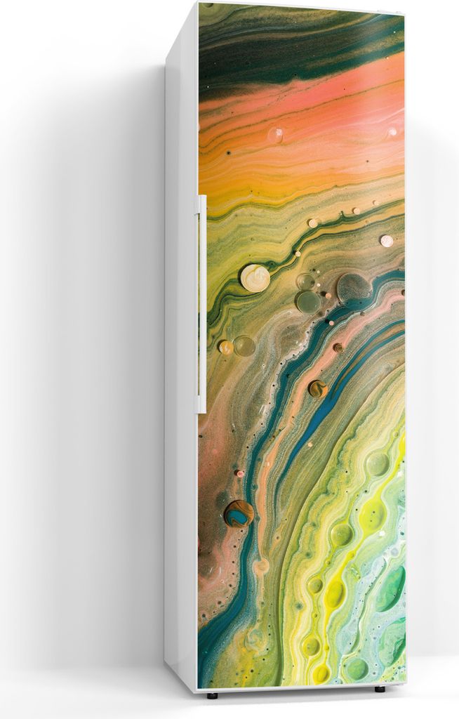 DEQORI Magnetmatte Kühlschrank beschreibbar 60x190 cm 'Organische Vielfalt' Magnetfolie