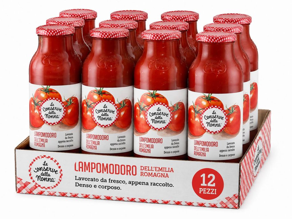 12x Le Conserve della Nonna Lampomodoro Tomatensauce aus Produktbild 