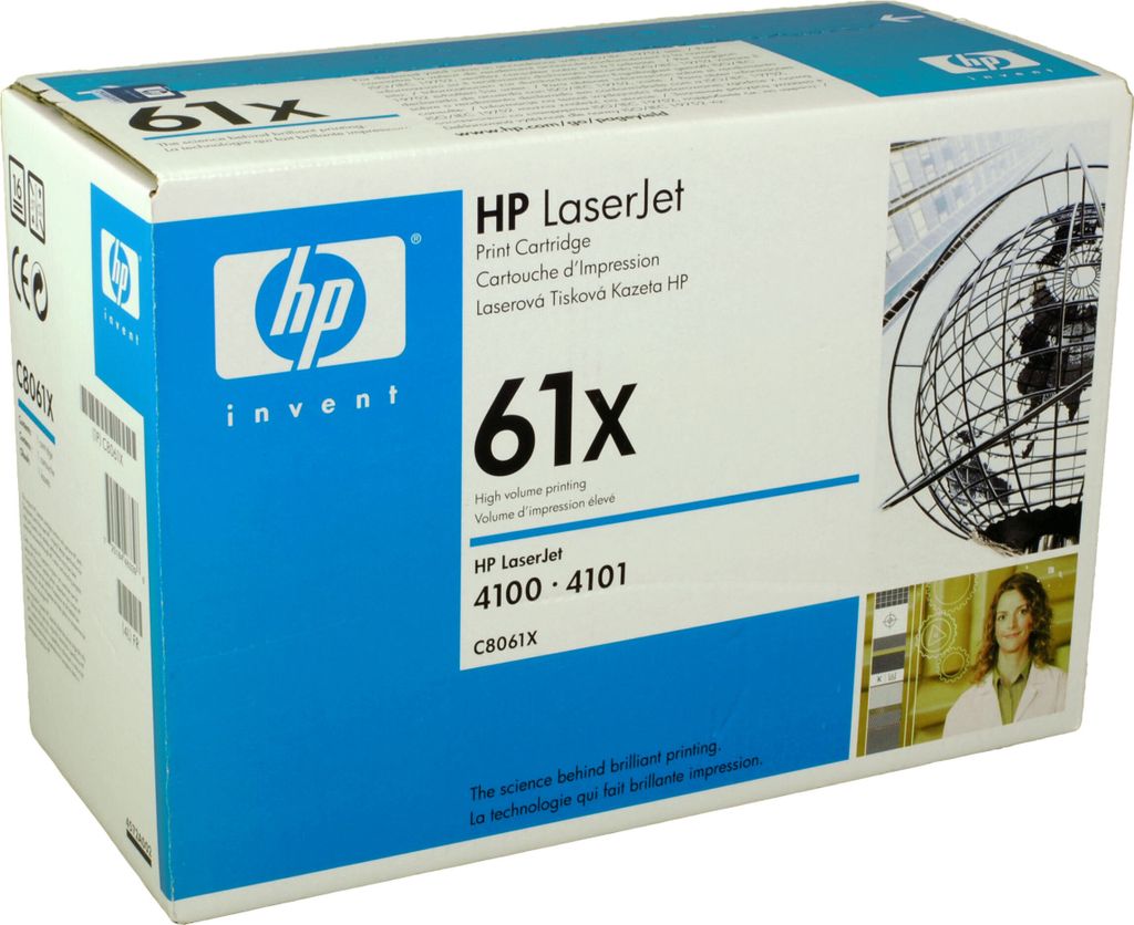 HP 61X High Yield Black Original LaserJet Toner Cartridge, Obrázok produktu 
