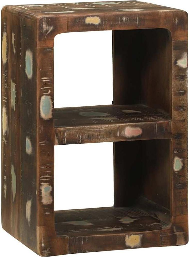 Möbel TV-Schrank Mehrfarbig 36 x 30 x 54 cm Massivholz Altholz - CD- & DVD-Regale 4104548
