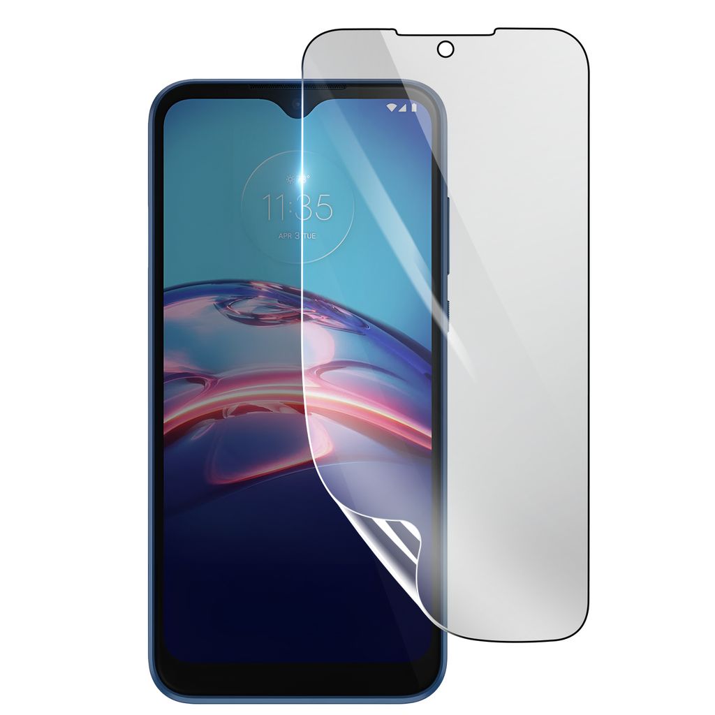 3mk, Stoß- und kratzfester Hydrogel Bildschirmschutz für Motorola Moto E7 Plus, Transparent