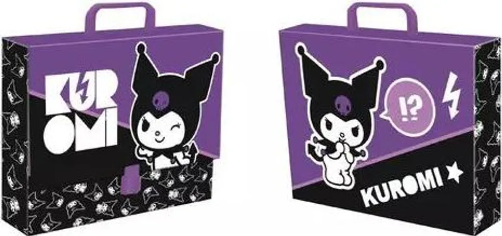 Classeur à levier A4 9cm Kuromi Black Majewski - Dos large renforcé - 3