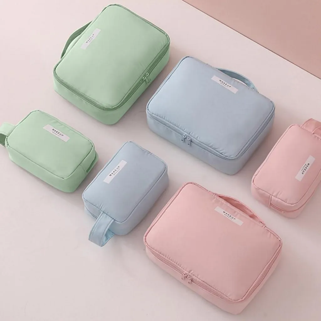 Aucuu trousse de toilette multifonctions imperméable grande verte - 7