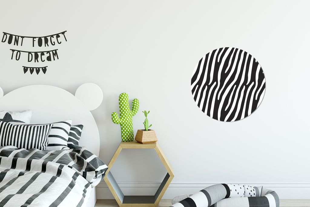 MuchoWow - Wand Bild - Wohnzimmer - Runde Bilder - Alubilder - Kunst für zu Hause - Aluminium - Wanddekoration