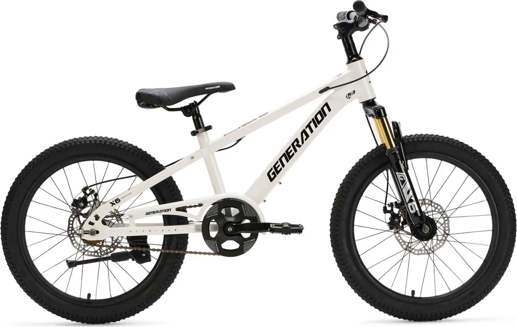 Vélo enfant blanc Génération X6 20 pouces - Cadre léger et design sport