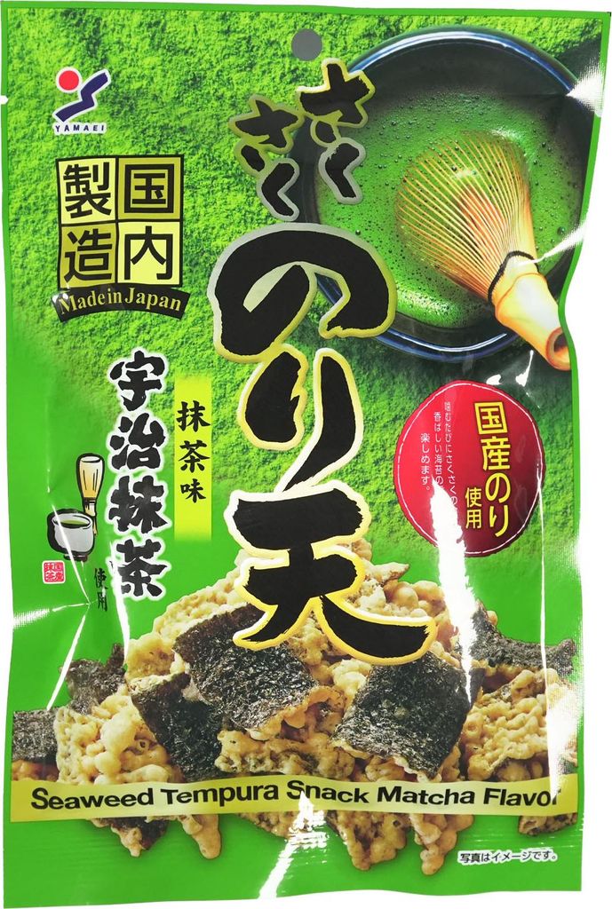 Yamaei Tempura Seetang Snack Matcha Geschmack 30g Produktbild 