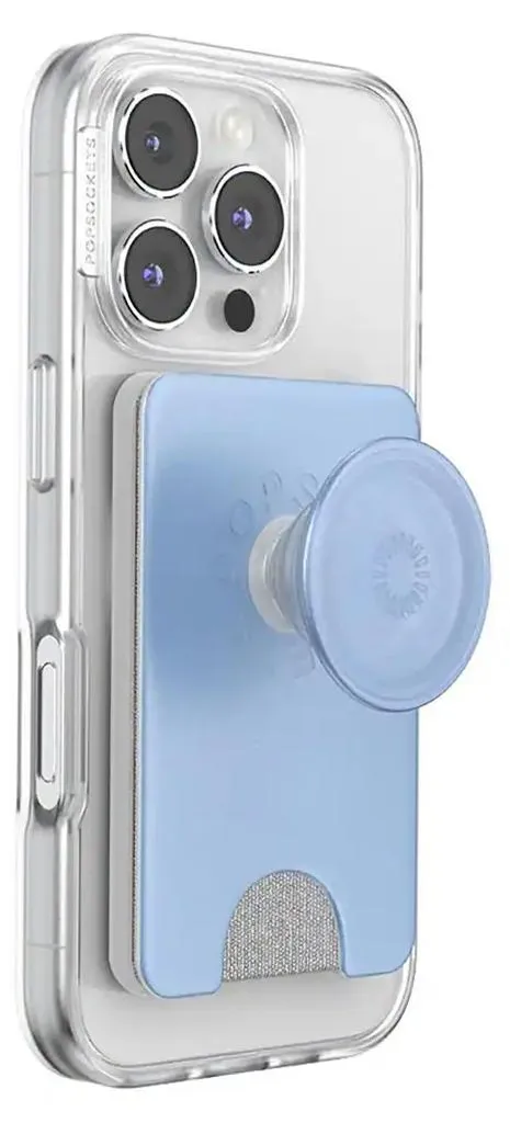 Porte-Carte MagSafe PopSockets Bleu avec Support Vidéo pour Smartphone - 4