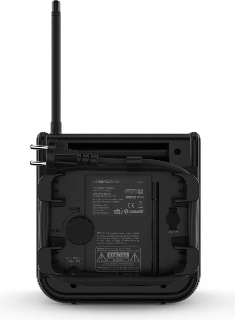 PerfectPro DABPRO Radio de chantier DAB+ Bluetooth robuste et puissante