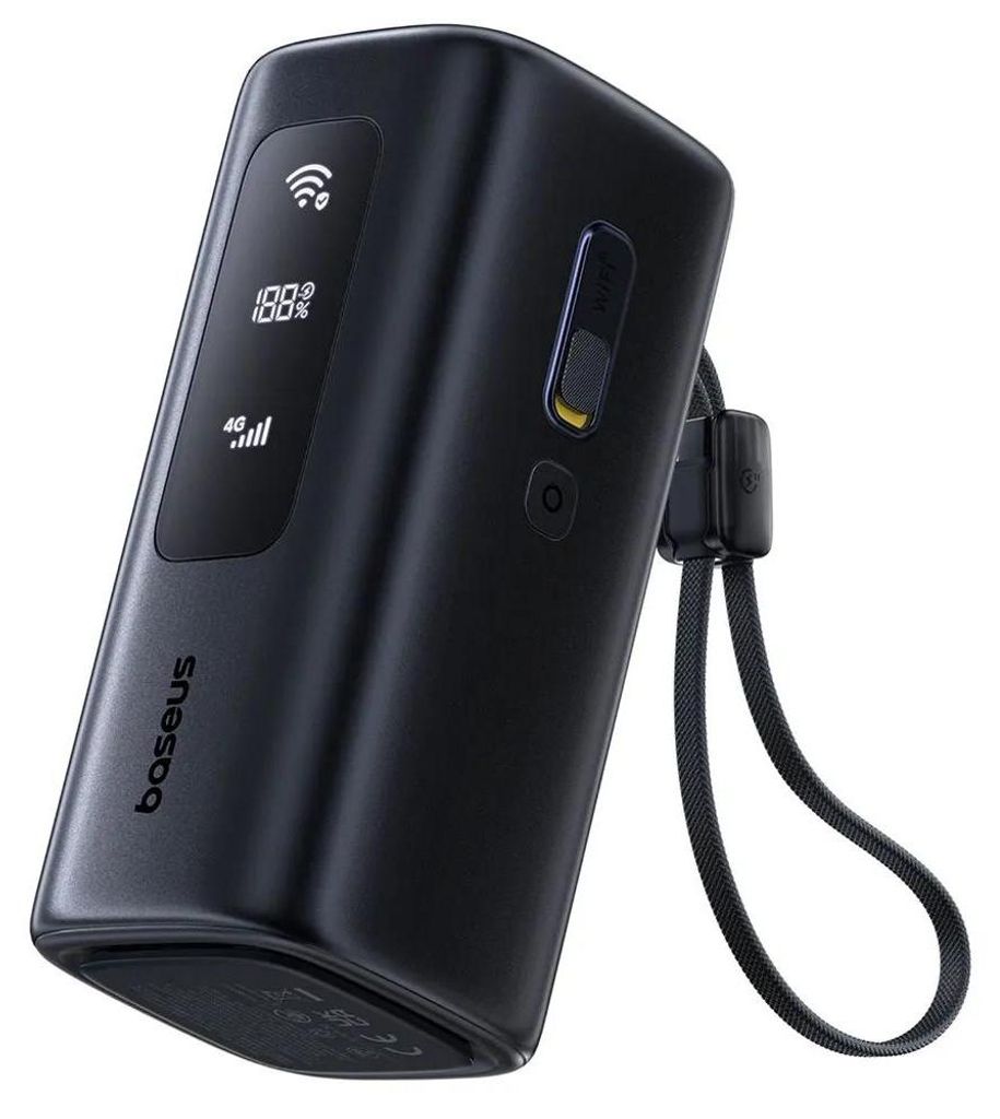 Baseus EnerGeek GX11 MiFi Power Bank 20000mAh 67W Cosmic Black