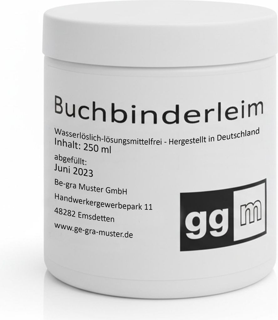 ggm® Buchbinderleim / Bastelleim 250 ml transparent, Produktbild 