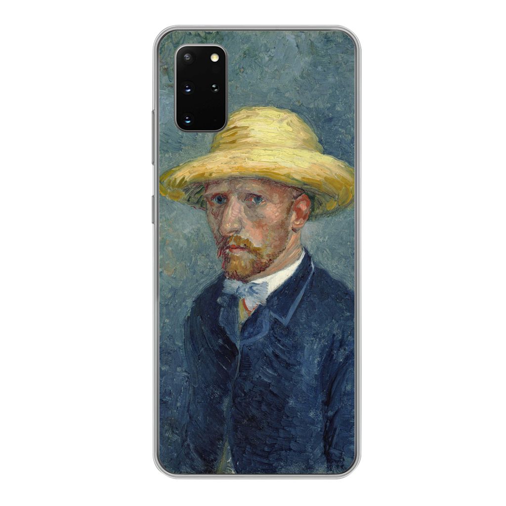 MuchoWow Handyhülle Schutzhülle Hülle für Samsung Galaxy S20 Plus Selbstbildnis mit Hut - Vincent van Gogh Silikon Softcase Handy Hülle - Ha...