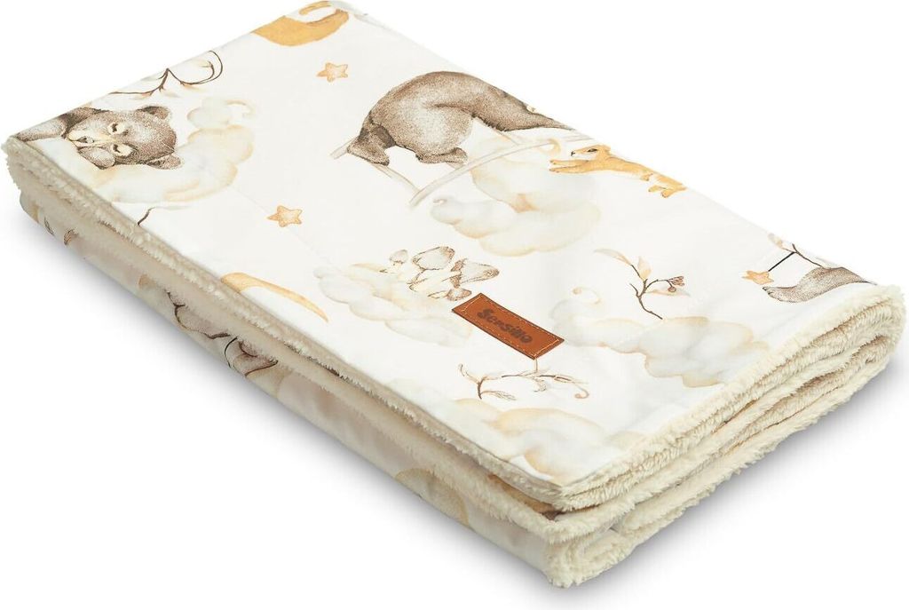 SENSILLO - Warme Kuscheldecke Baby Neugeborenen 80x100cm - Produktbild 