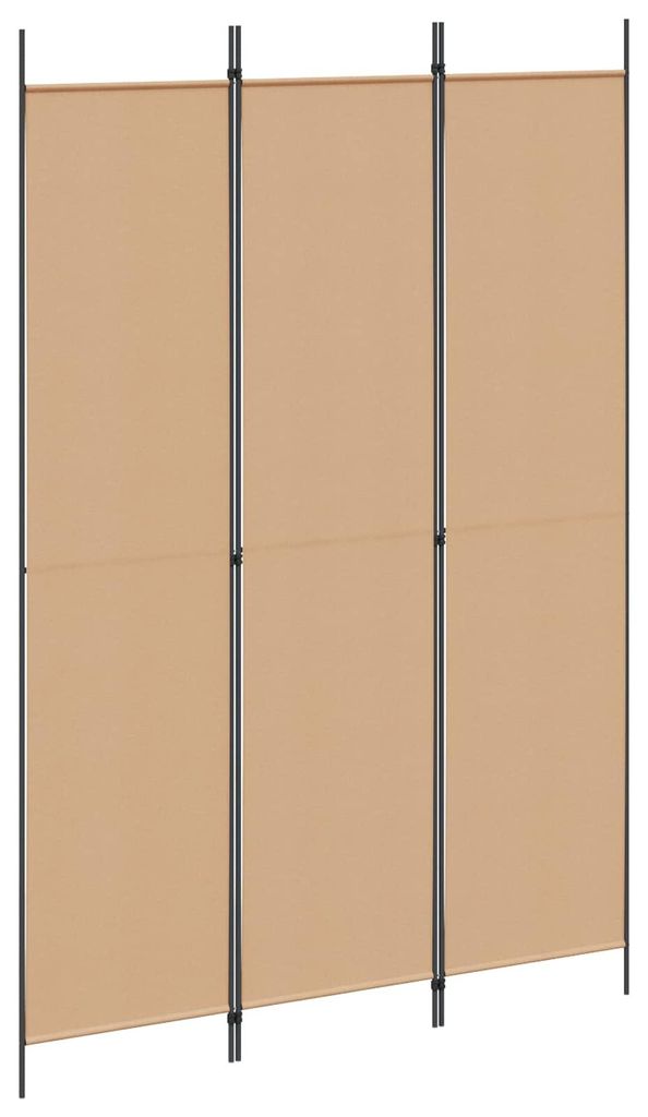 vidaXL 3-teiliger Raumteiler Beige 150 x 220 cm Stoff