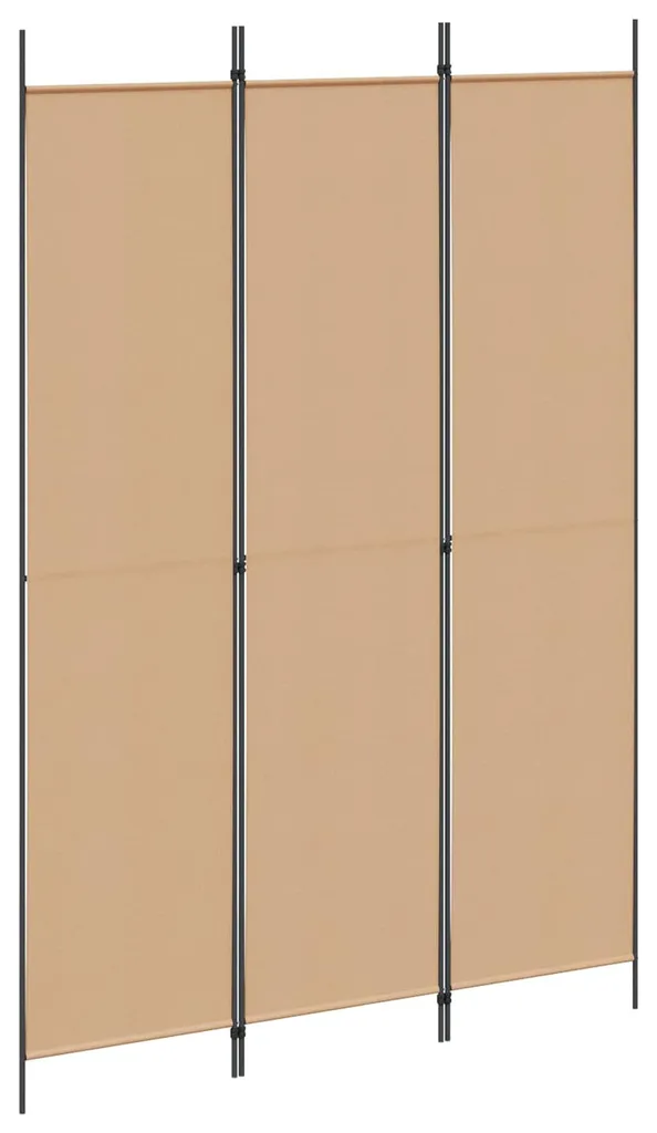 vidaXL Paravent 3 panneaux Beige 150 x 220 cm en tissu pour intérieur