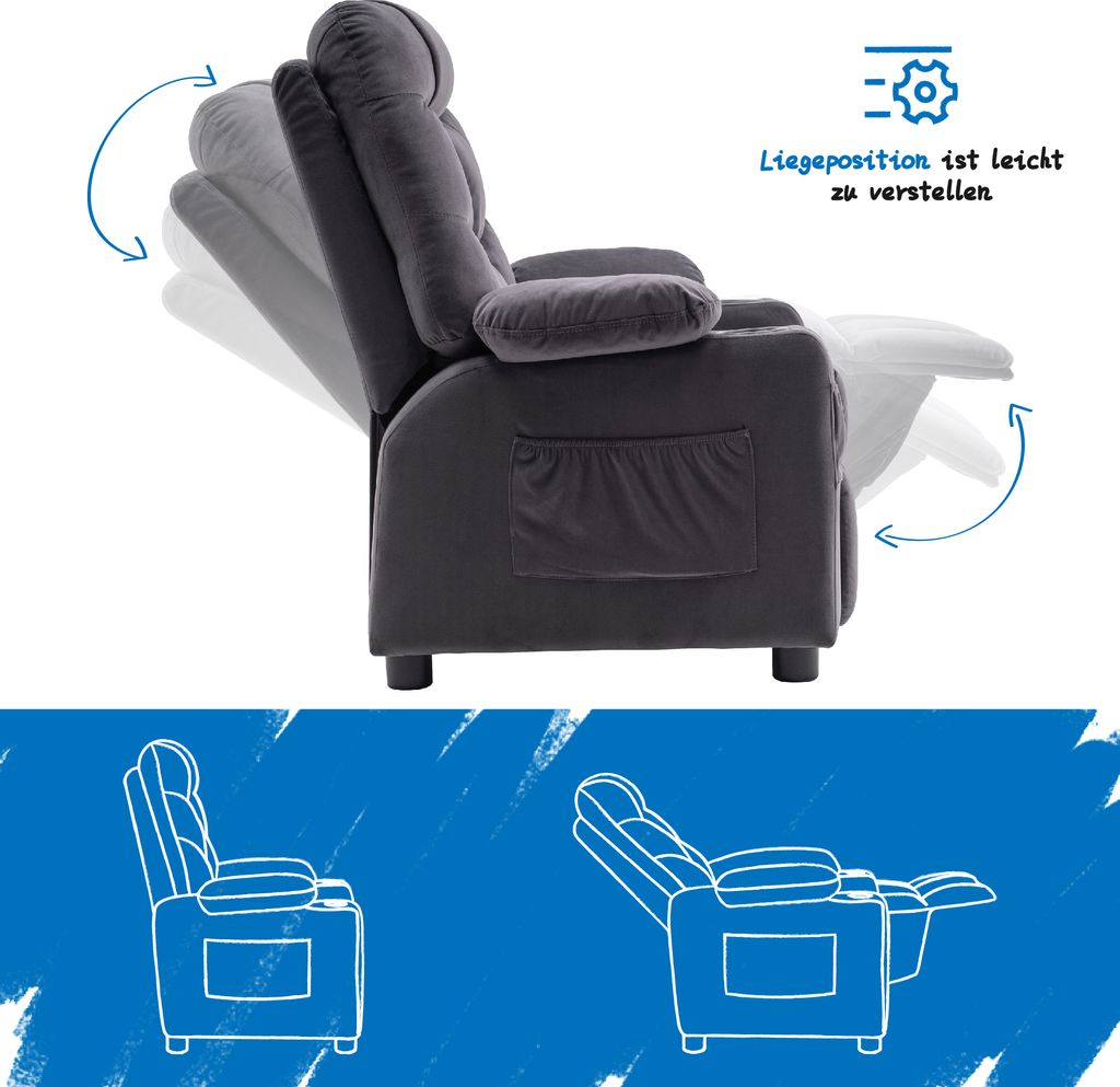 MCombo Kids Sessel Jugend- und Kindersofa Kindersessel mit Produktbild 8