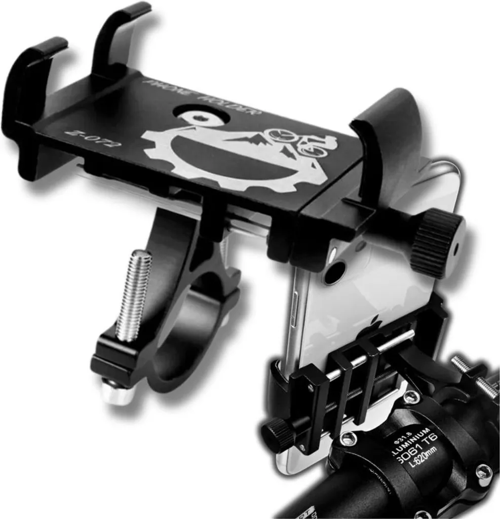 Supporto Smartphone per Manubrio Bici Alluminio | Precisione CNC