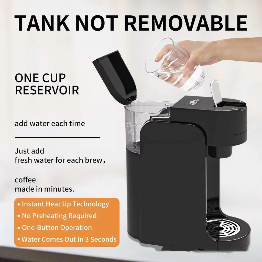 Machine à café Zimilo compacte compatible capsules K-Cup blanc espresso