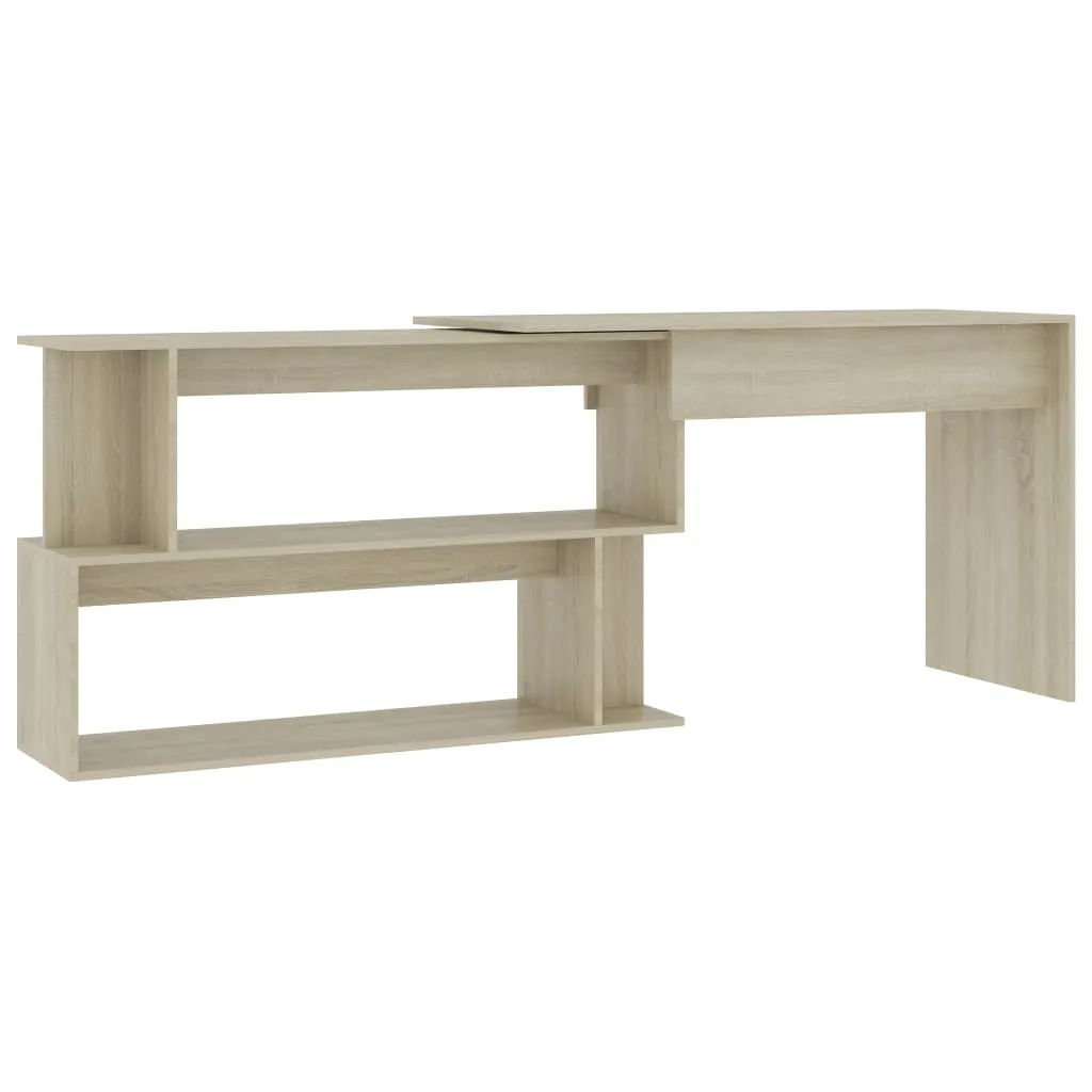 Bureau d'angle pour petits espaces 200 cm - Solution de rangement et travail - 13