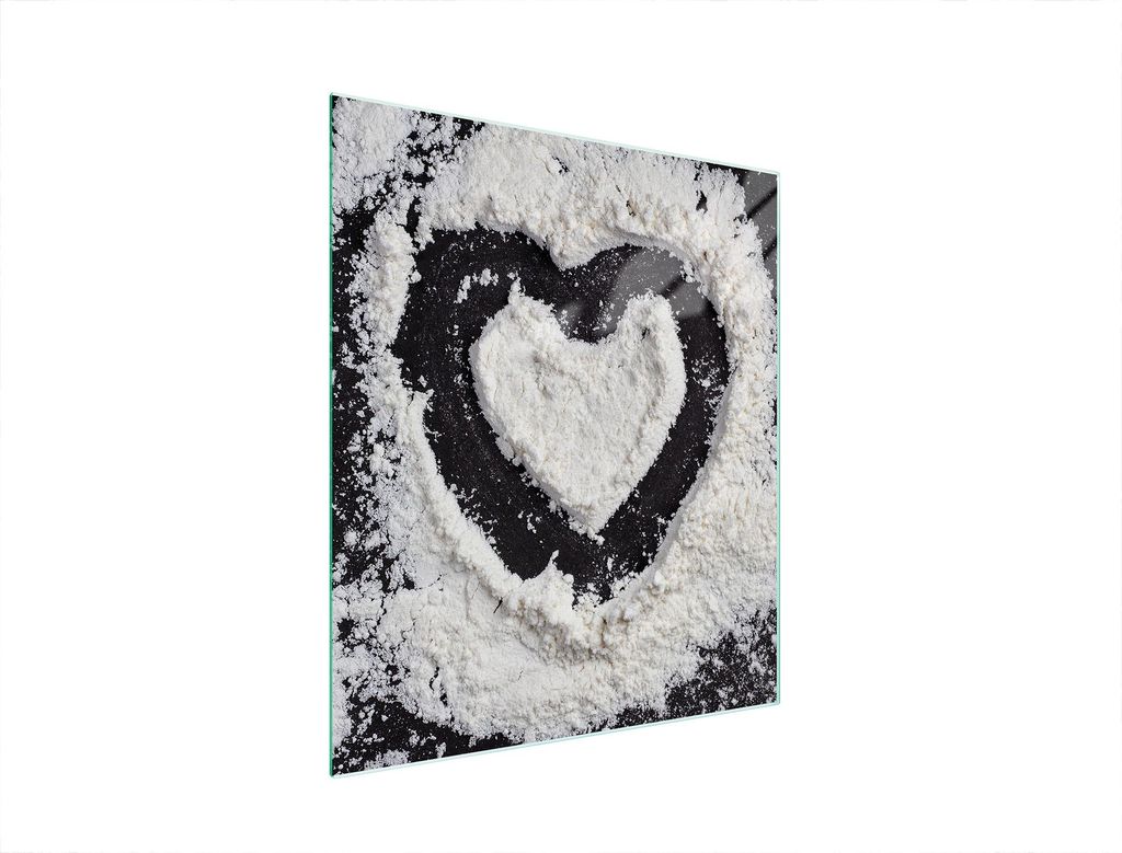 Glasschneidebrett 45x52 Herz