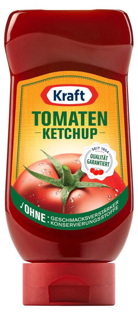 Verpackungsbild Kraft Tomaten Ketchup ohne Geschmacksverstärker Squeezeflasche 417ml