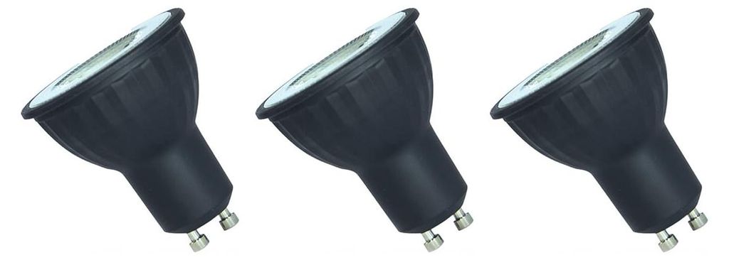 Spectrum LED-Lampe GU10 6W - 230V - 480 Lumen - 3000K Warmweiß - Gemütliches Licht - Energieeffizient - 3 Stück