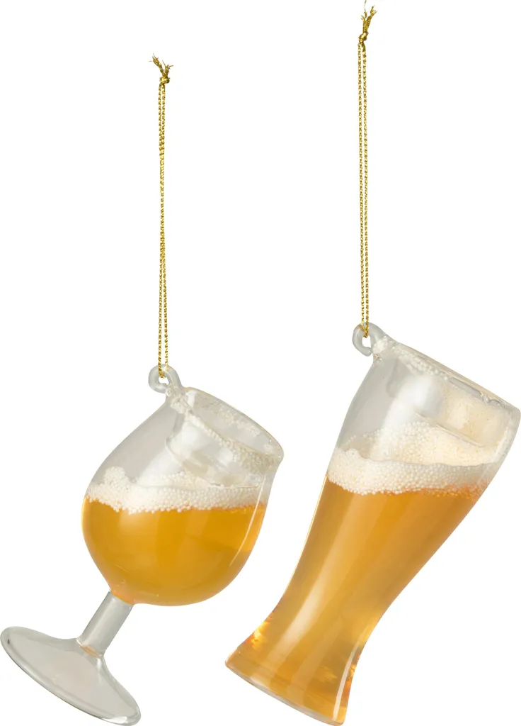 Rangement Verre à Bière Orange Clair J-Line pour Cuisine et Bar