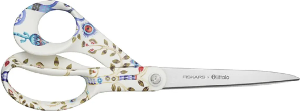 Ciseaux de Bureau Fiskars Taika 21 cm Blanc pour Loisirs et Découpe