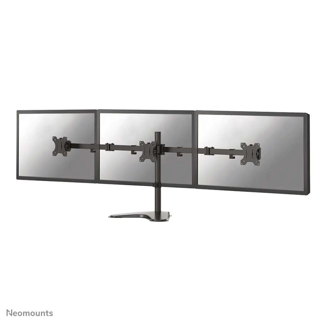 Neomounts TIS Support de Bureau pour 3 Écrans 13-27 Pouces Noir Max 7kg
