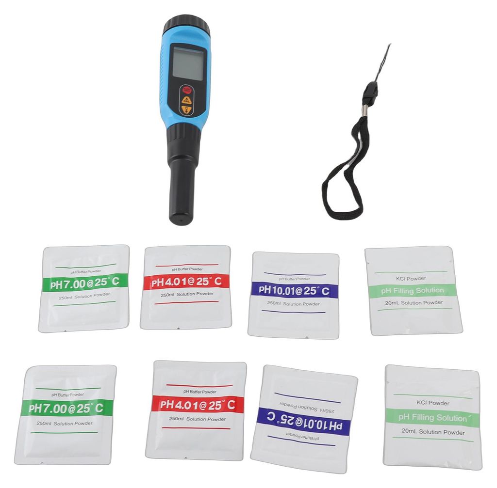 SMART SENSOR PH818M PH-Messgerät für die Lebensmittelverarbeitung, 2-in-1-Tester, Lösungstemperatur, LCD-Hintergrundbeleuchtung, digitale Messso...