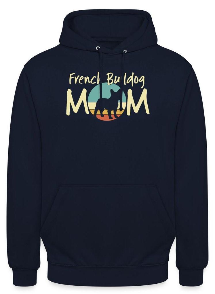 Spreadshirt French Bulldog Mom | Hunde Mama Uni Hoodie, 3XL, Navy