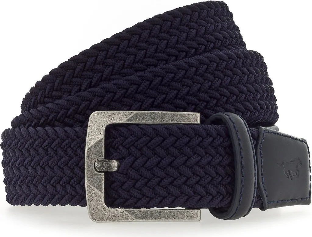 Cintura Intrecciata MUSTANG W95 Blu Scuro - Qualità e Comfort Online