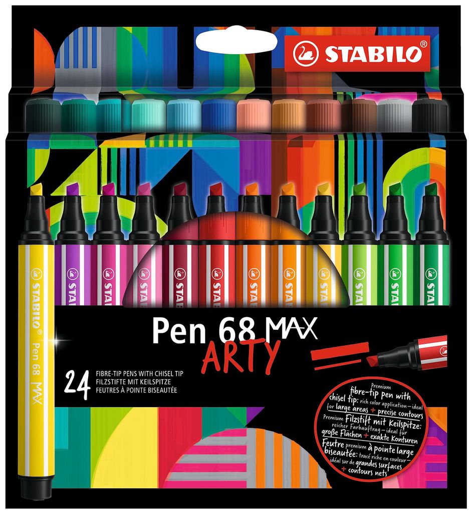 STABILO Pen 68 MAX - ARTY - 24er Pack - mit 24 Produktbild 